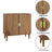 31.3" W Wood Sideboard Buffet Cabinet With Adjustable Shelf