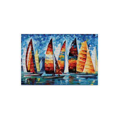 Voile, régate imprimée sur verre acrylique