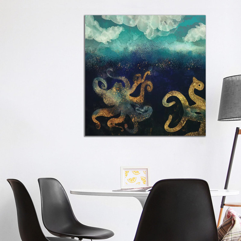 Underwater Dream II by SpaceFrog Designs - Wrapped Canvas Painting, 93.98 cm H x 93.98 cm W x 3.175 cm D
