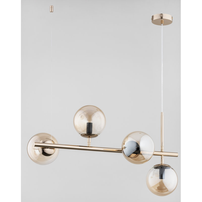 Saiyara - Light Metal Sputnik Pendant, Gold