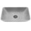 Lavabo de salle de bain rectangulaire fait à la main gris Duomo L 18 po x l 13 po x H 4 po Duomo