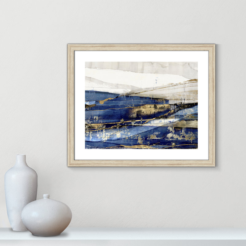Delighted - Art encadré autoportant, H 30 po x l 32 po x P 1,25 po, Encadrement beige