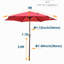 Parasol de patio 9 pi 9 pi