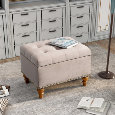 Repose-pieds Modern Living, repose-pieds en velours