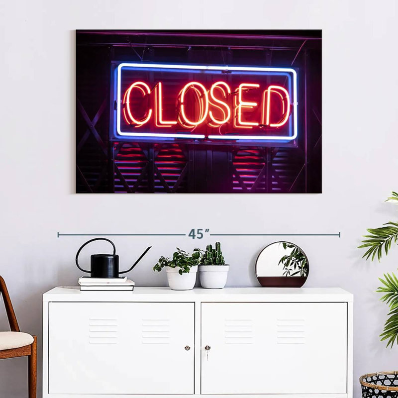 Tergel Closed Neon Sign
