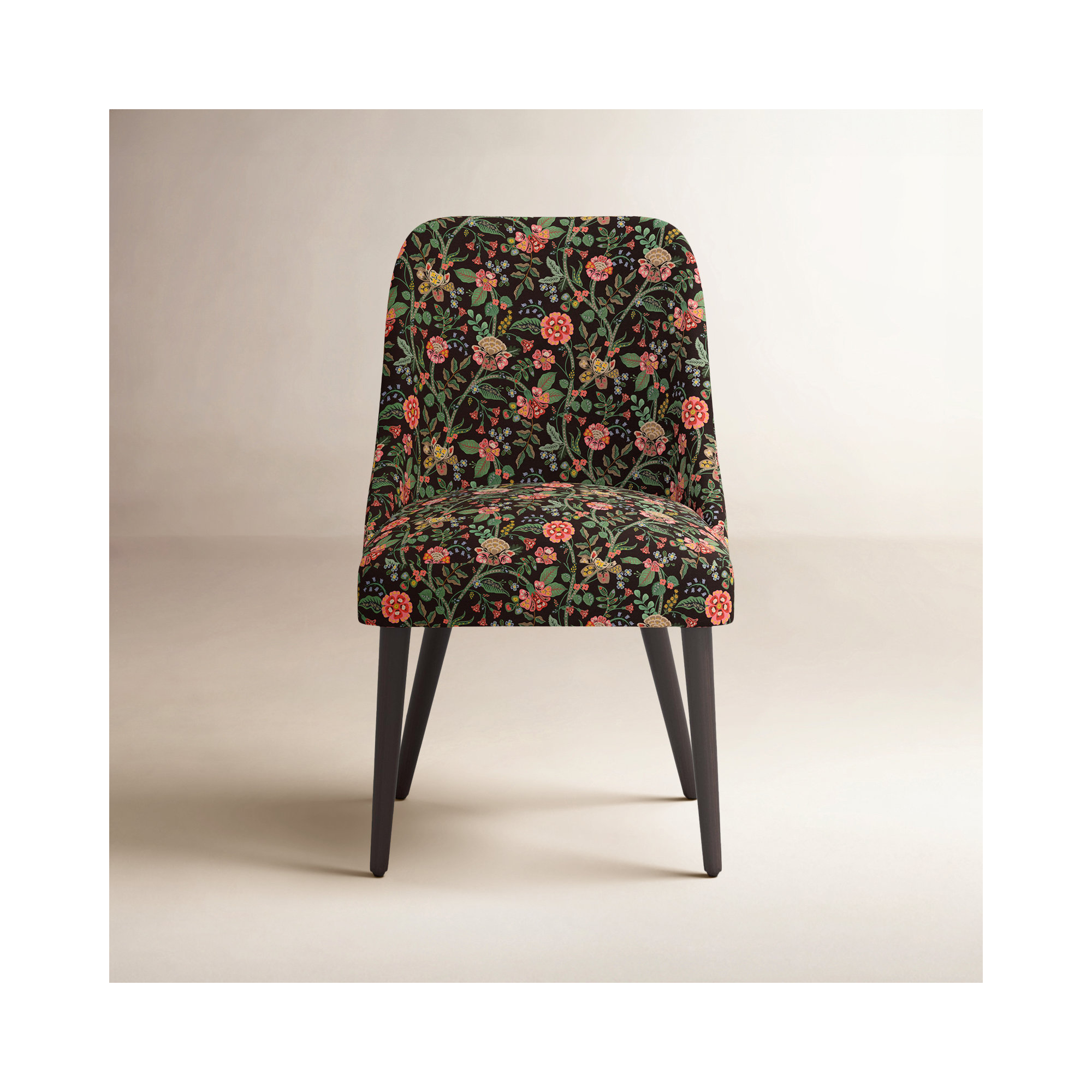 Rifle Paper Co. x Cloth & Company Clare Dining Chair, Gracie Cocoa