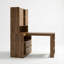 Modern L-Shaped Corner Desk with Integrated Storage Cabinet and LED Lighting for Home Office and Gaming Setup