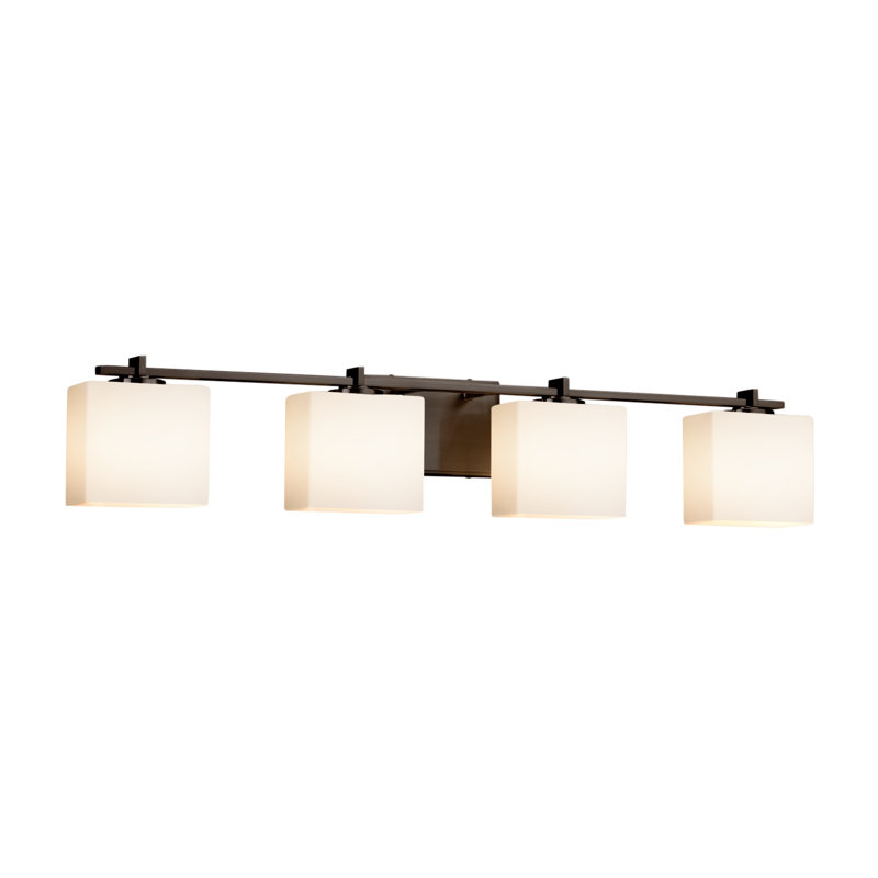 Éclairage pour meuble-lavabo 4 lumières Casson, Bronze foncé