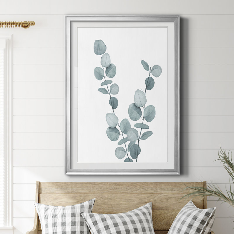 «Blue Botanical Wash III», reproduction de cadre photo sur papier, H 26,5 po x l 36,5 po x P 1,5 po