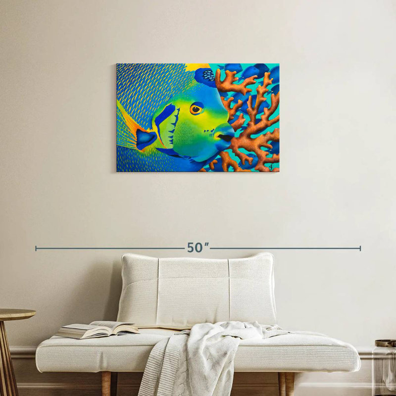 Poisson-ange Brampt, H 20 po x l 30 po