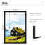 Cadre photo 12 x 18 noir, cadre pour affiche murale