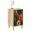 36cm W Engineered Wood Bedside Table