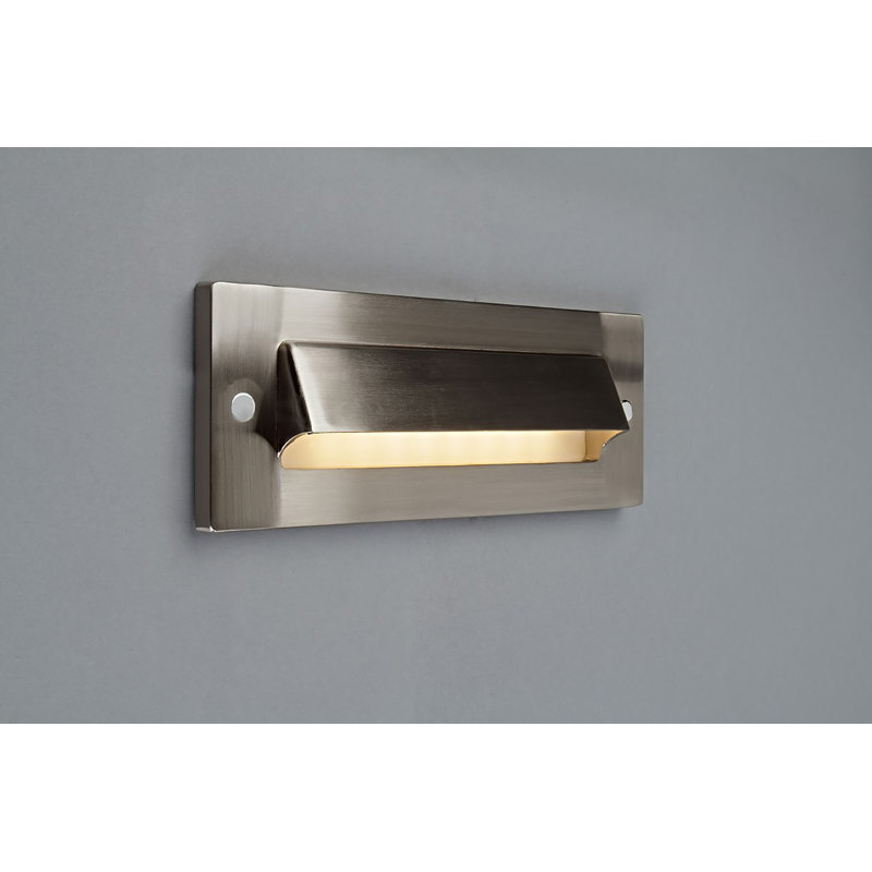 Integrated LED Metal Step Light, Brushed Nickel