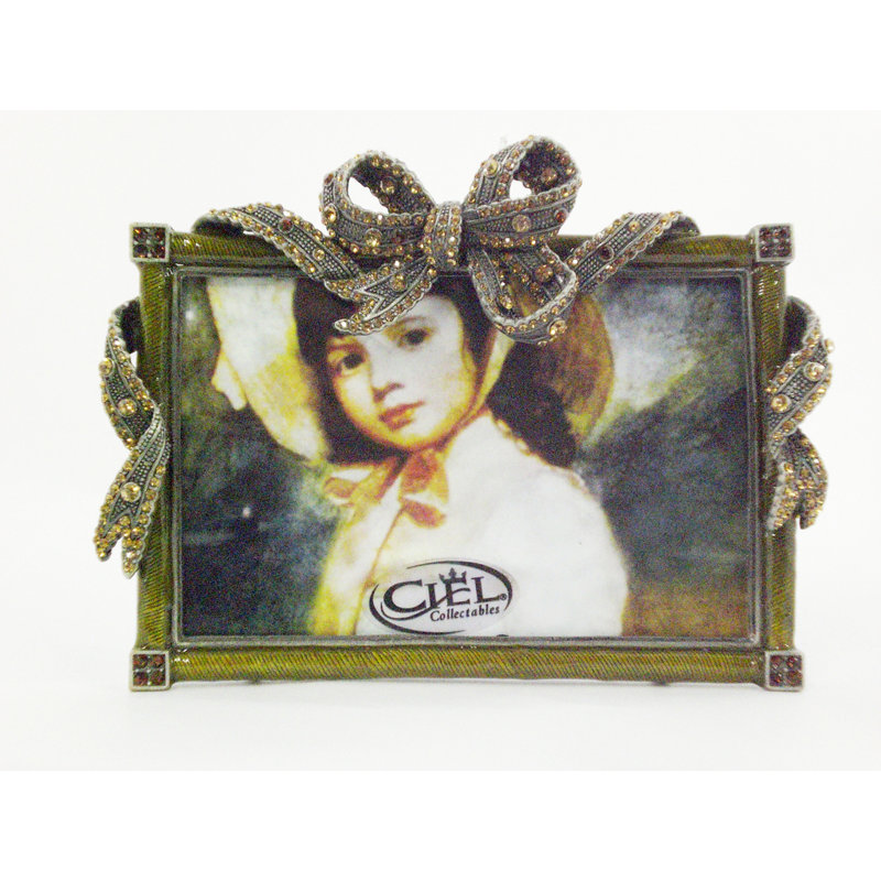 Patric Metal Picture Frame, Yellow, 4" x 6"