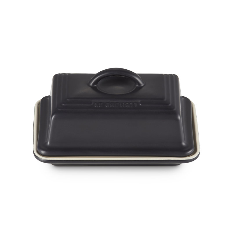 Le Creuset Breakfast Butter Dish, Satin Black
