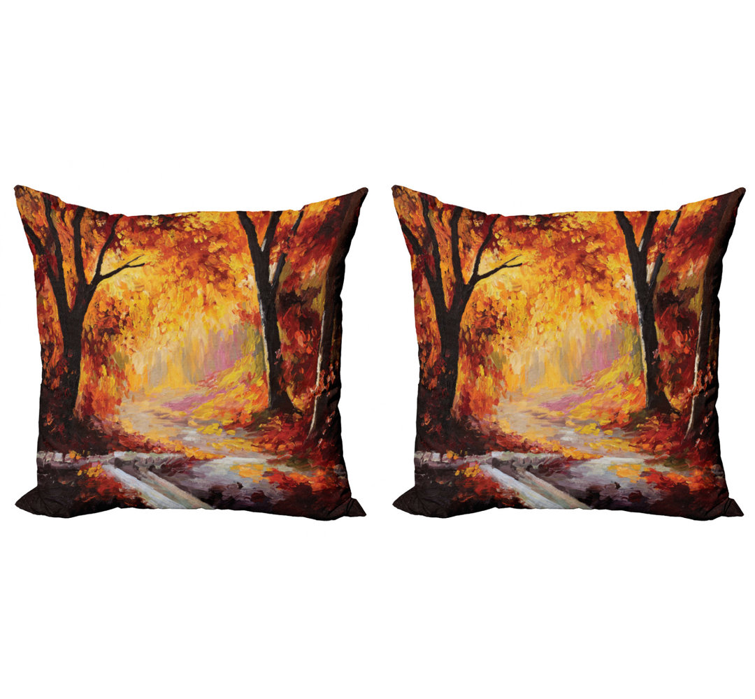 Ambesonne Square Pillow Cover (Set of 2) Ambesonne