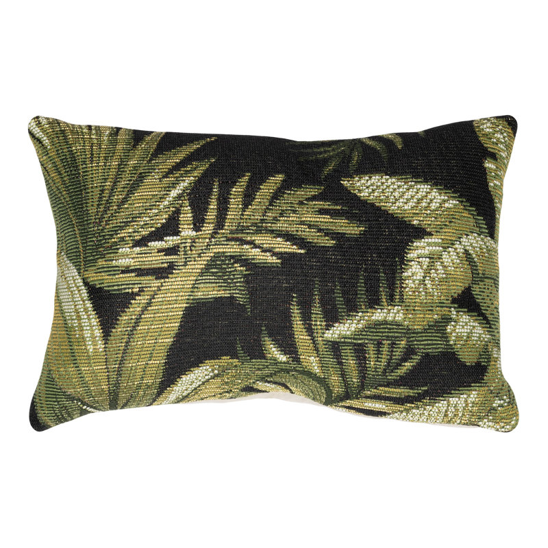 Marina Floral Outdoor Throw Pillow, Rectangular, 12"H x 18"W