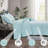 Pre Washed Down Alternative Comforter Set King - Reversible Chic Quilt Design - Box Stitched With 4 Corner Tabs - Lightweight For All Season - Aqua Duvet Comforter With 2 Pillow Shams-1940593704