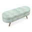 Banc de rangement repose-pieds ovale, banc pour chambre à coucher-604363185