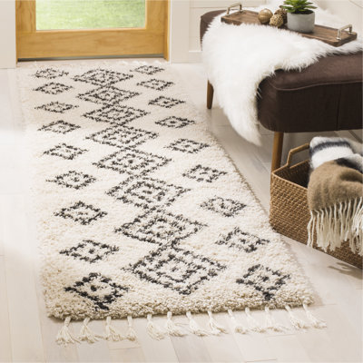 Tapis géométrique noir / beige Cosper