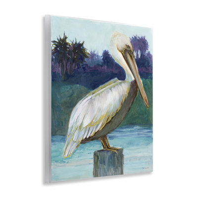 Tropical Pelican Perched Wall Plaque Art by Stellar Design Studio