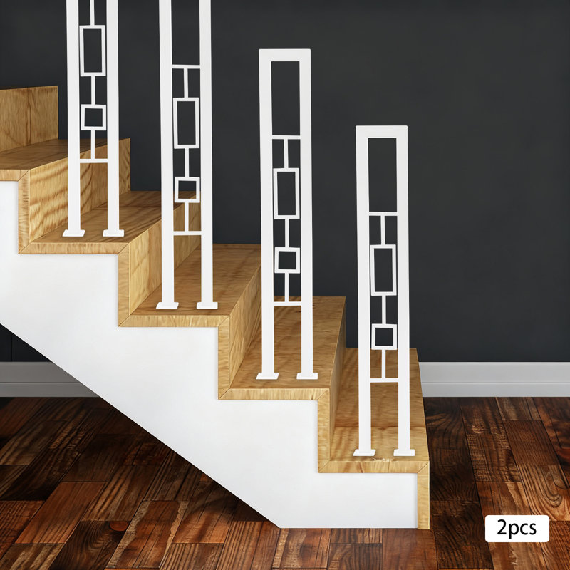 Decorative 35.43" U-Shaped Stair Handrails