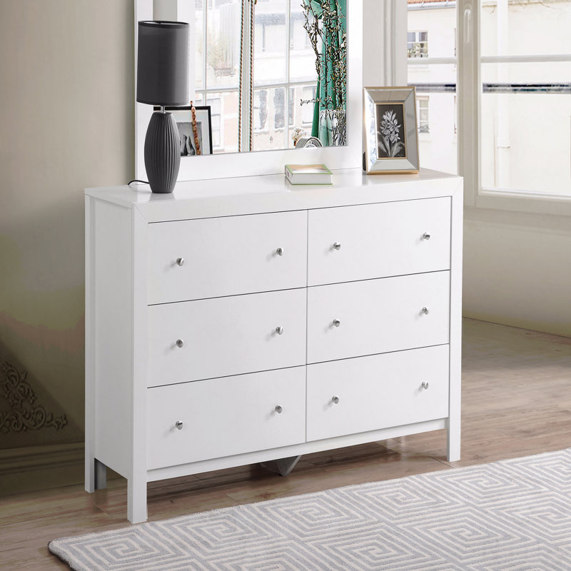Commode transitionnelle élégante, White