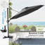 Kasem 128' X 104' Cantilever Umbrella, Weighted Base Does Not Include-78065042-69765117