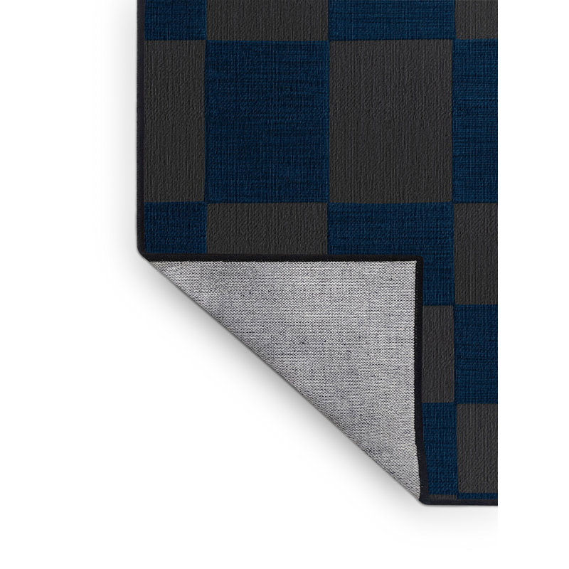 Tapis botanique brun lavable à la machine, Carré 3 pi