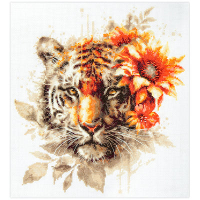 Bengal Tiger Counted Cross Stitch Kit by Magic Needle 70-21