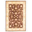 Tapis décoratif en laine de conception unique noué à la main New Age 5 pi 5 po x 8 pi Ivoire