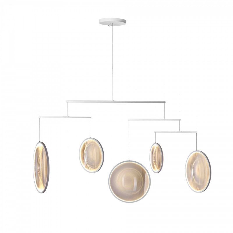Focus 5 - Light LED Chandelier, White