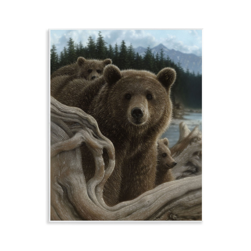 Backpacking Mother Bear Wall Plaque, design by Collin Bogle