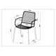 Vashon Aluminum Outdoor Stacking Dining Armchair with Cushion