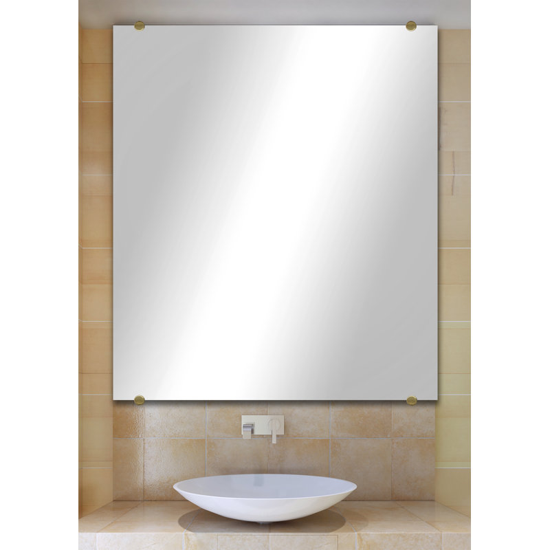 Zarrea Flat Wall Mirror, 50'' x 27''