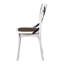 Ensemble de 2 chaises de salle à manger de style rustique moderne avec design rétro en X