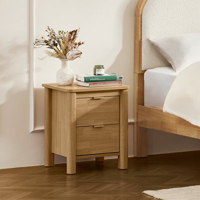 Table de chevet 15,8 po - Rangement à 3 niveaux, détails métalliques