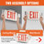 VEVOR LED Double Sided Emergency Exit Combo Sign
