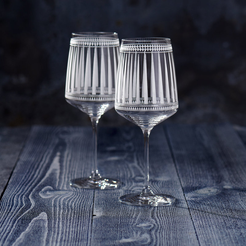 Marrakech Crystal Red Wine Glass