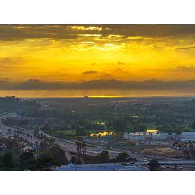 Brian Mc Clean " Golden Ray Sunset In University Heights San Diego, California " by Brian Mc Clean