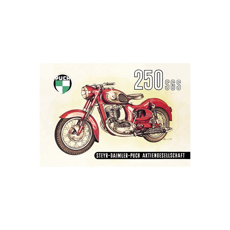 UC 250 SGS with Cutaway View Vintage Advertisement, 44" H x 66" W x 1.5" D