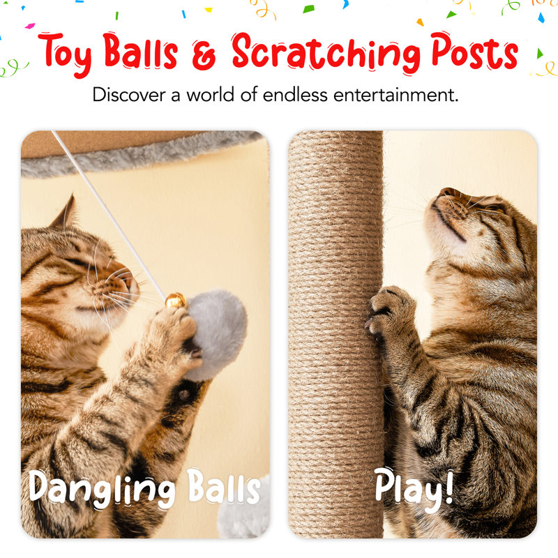 Arbre à chat 102 "Tenley, Gris clair