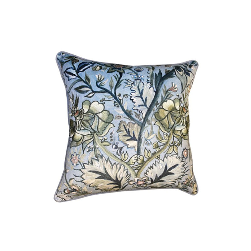 Lyster Abstract Blue Sqaure Throw Cushion
