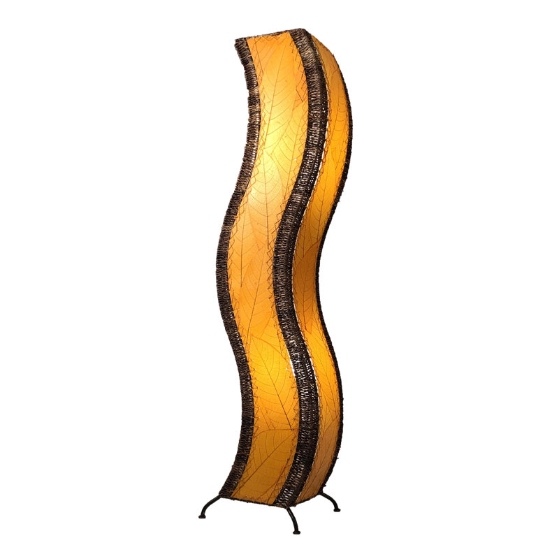 Lampe sur pied colonne Gertie, Orange, 48"