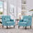 Arnice 29" W Button Tufted Upholstered Club Chair with Nailhead Trim (Set of 2)-1011761739
