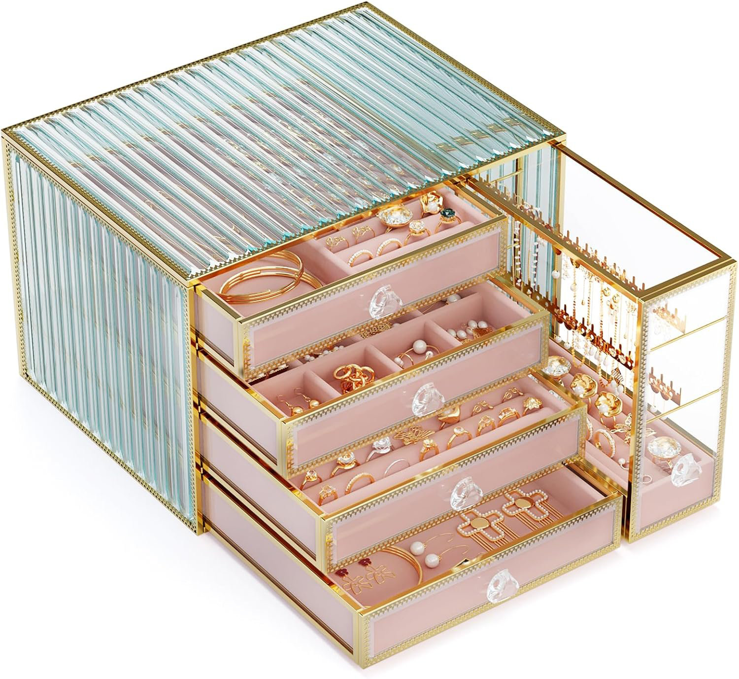 Everly Quinn organizer box 5-Drawer jewellery boxes, Large Jewellery ...