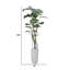 Jardinière artificielle 85,3 po Monstera