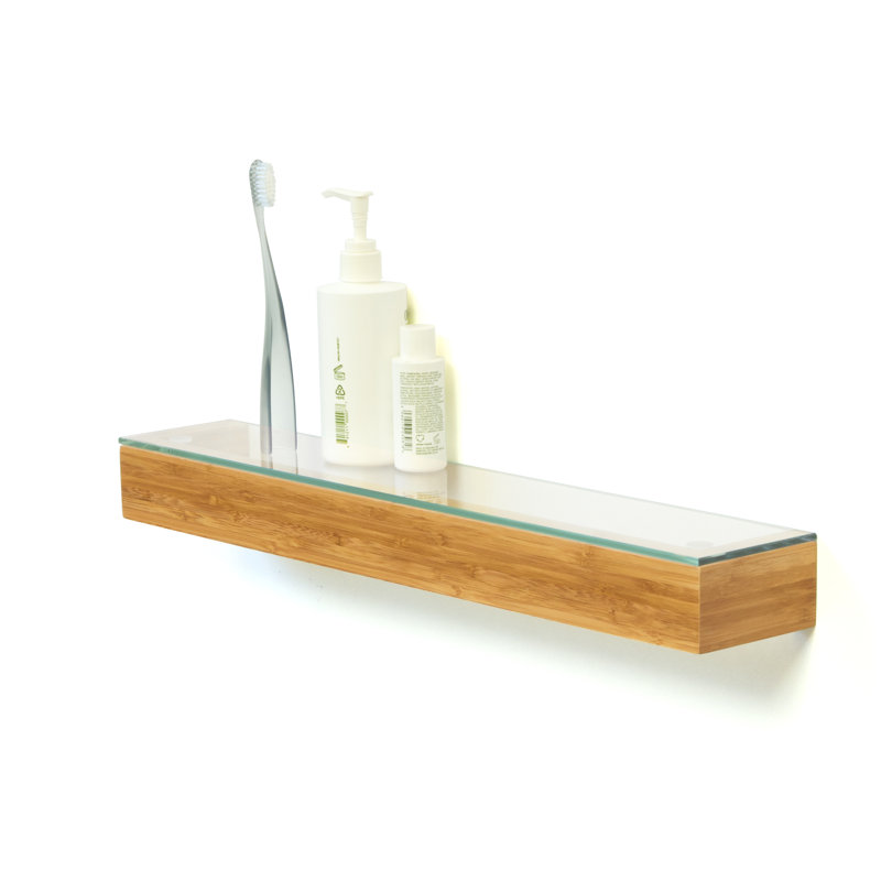 Mendocino Wood Floating Shelf, Brown
