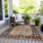 Machine Washable Indoor/Outdoor Xhevrie Paprika Rug-653098921