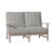 Charleston Aluminum Loveseat - Oyster-69974757-38587847-63361251